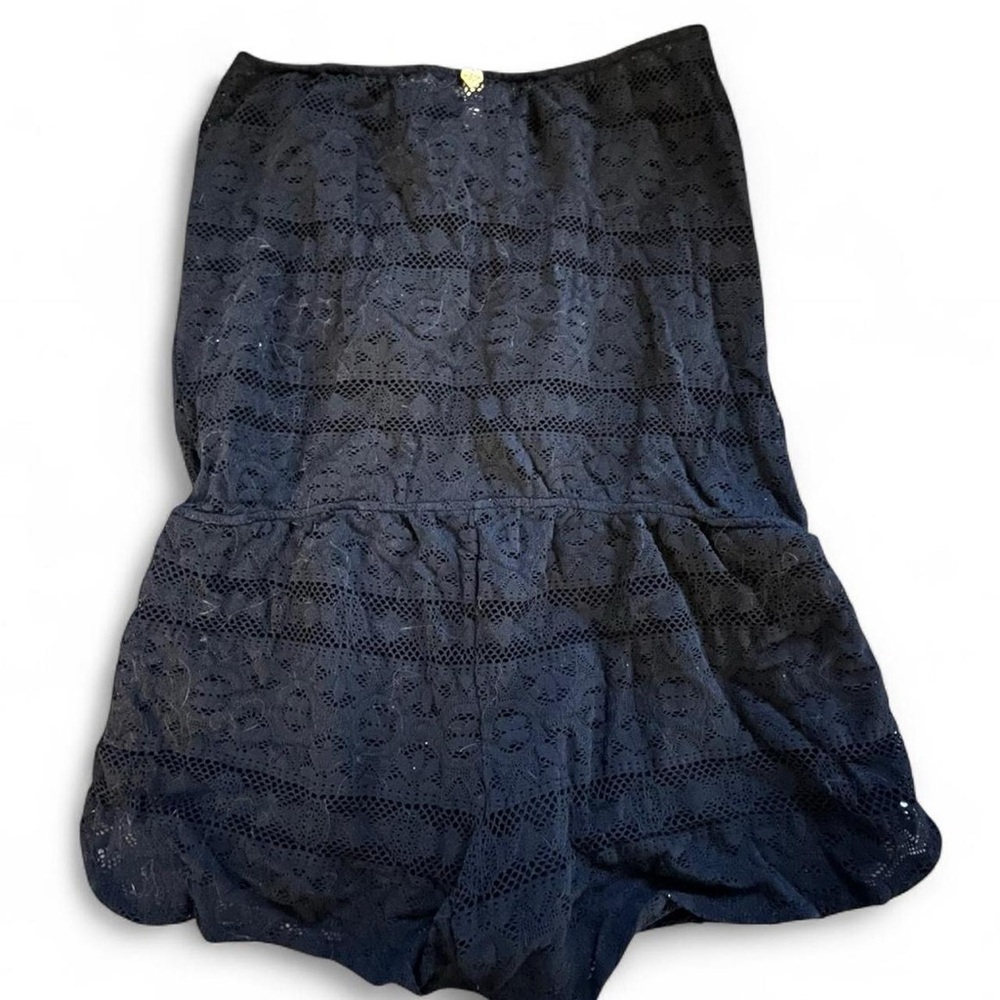 Victoria's Secret Black Strapless Eyelet Romper - Picture 4 of 4